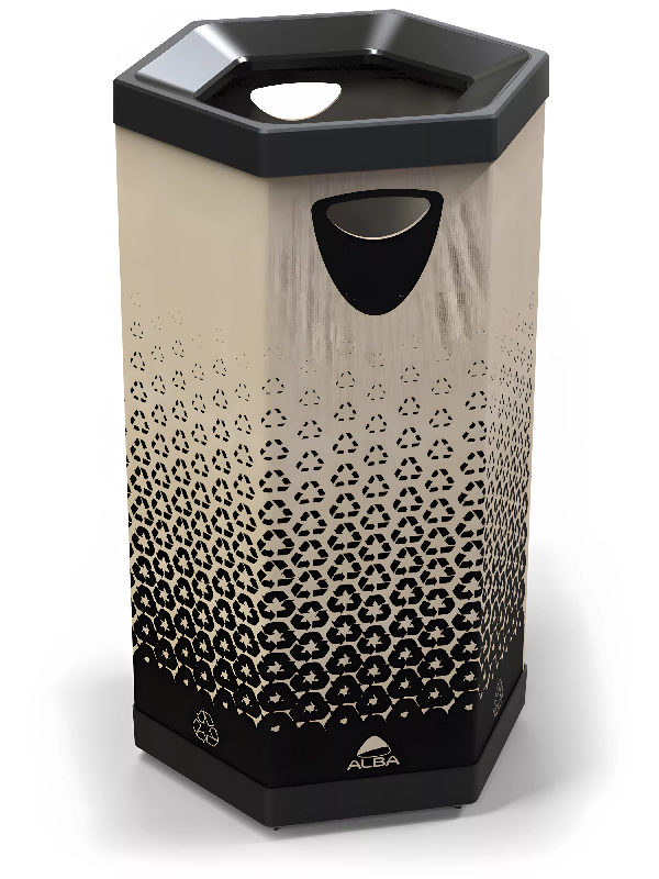 Poubelle de tri sélectif et recyclage en carton - 100 L_1