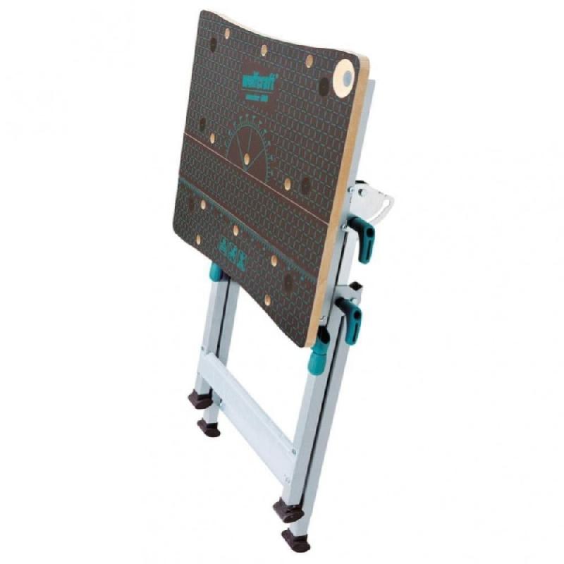 Établi pliant WOLFCRAFT Master 600 - 65 x 53 cm, réglable en hauteur, inclinable et avec rallonge_1