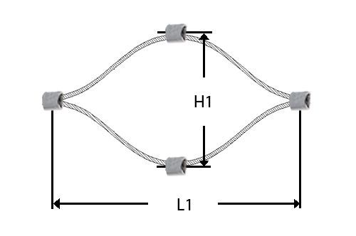 Filet sur mesure en câble inox 316 pour garde-corps
