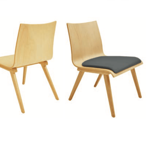 Clyde - Siège de bureau en hêtre massif avec mousse haute résilience - Bureocean_1