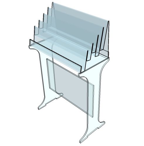 Pgt-ptm - meuble présentoir - form x.L. - hauteur du piétement du présentoir : 73 cm_1