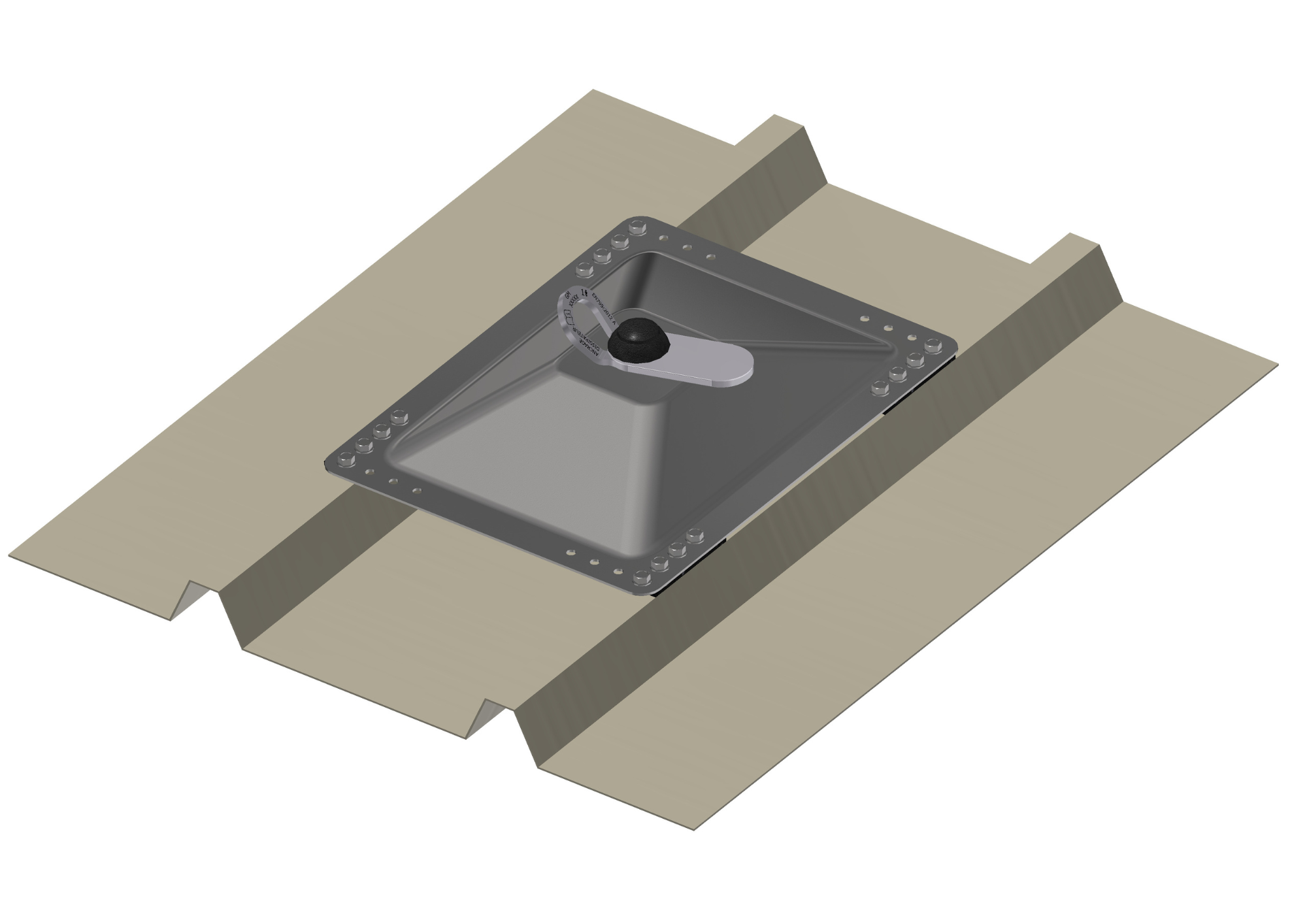 Ancrage dissipateur bac sec et panneau sandwich: dispositif de protection contre les chutes de hauteur_1