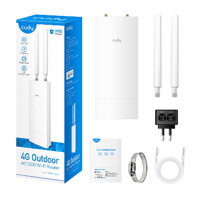CUDY LT700 Routeur Gigabit 4G LTE Cat6 AC1200 Wi-Fi Outdoor_1