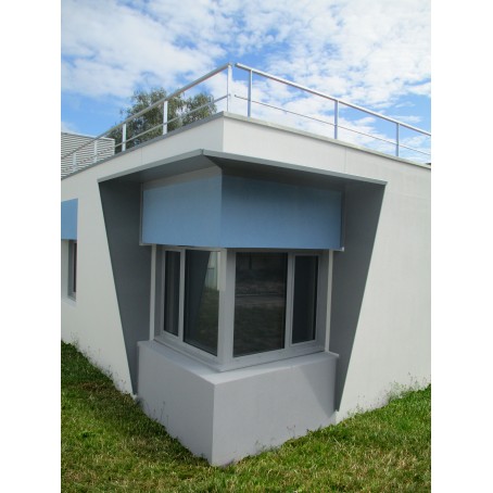 Garde-corps pour toiture droite ou inclinée - sécurisation des travaux - Finition galva aluminium ou laquée_1