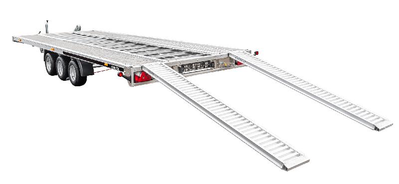 Remorque porte voiture-plateau - Full aluminium / rails lohr - 5,90 x 2,12 m - 3500 kg - Martz GT Plateau 600/3S_1