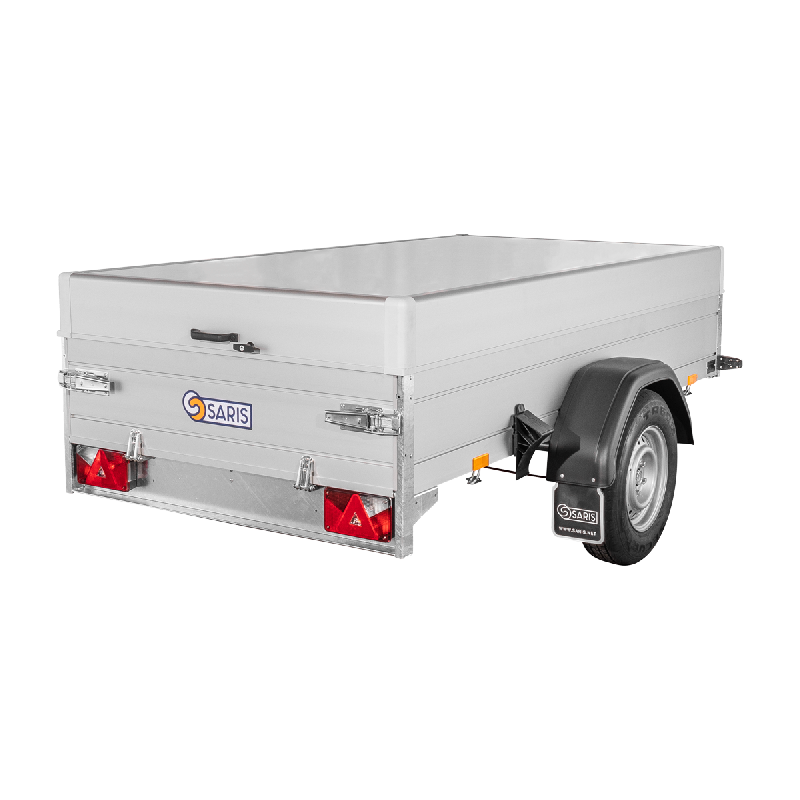 Remorque SARIS aluminium avec capot sécurisé - MC 255 133 1350 1 C - PTAC 1350 Kg - 1 essieu freiné - Référence -T-UT20293_1