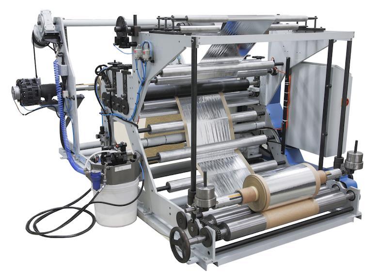 SM009 Laminateur - Collage cellophane 110 cm, colle froide, capacité 120 MT/min_1