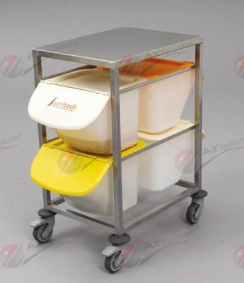 Table échelle inox 2 niveaux - entrée 400 mm - pour conteneurs 15L - Dimensions 460 x 610 x 900 mm - ECH004_1