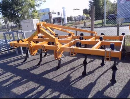 Cultivateur agricole 4m - châssis fixe sans dents avec rouleau arrière en fers plats - Réf : 31404+40448_1