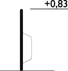 Rampe à vélos Gaspra réf-8003519 - Hags - 4 places, réglable, Noir/Galv, scellement béton_1