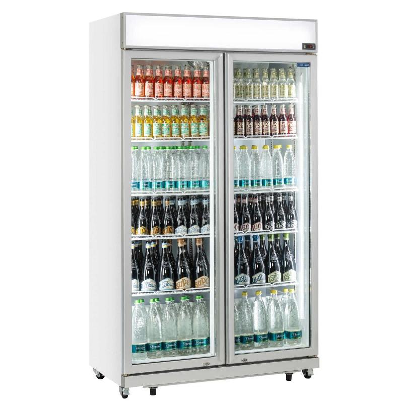 Armoire à boissons blanche 2 portes battantes 805 L - avec canopy | Coolhead - DC1050C_1