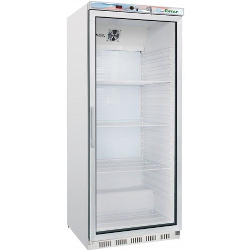 Armoire réfrigérée vitrée négative en laqué blanc intérieur en ABS 600L Forcar_1