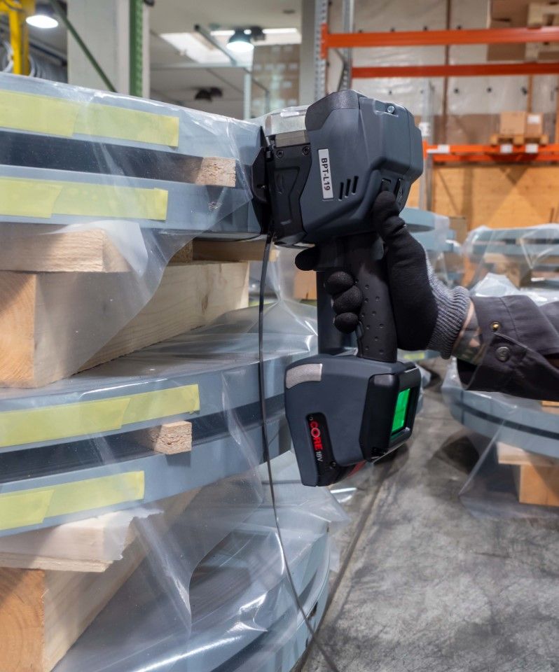 Cercleuse sur batterie pour feuillard métal | BPT L19_1