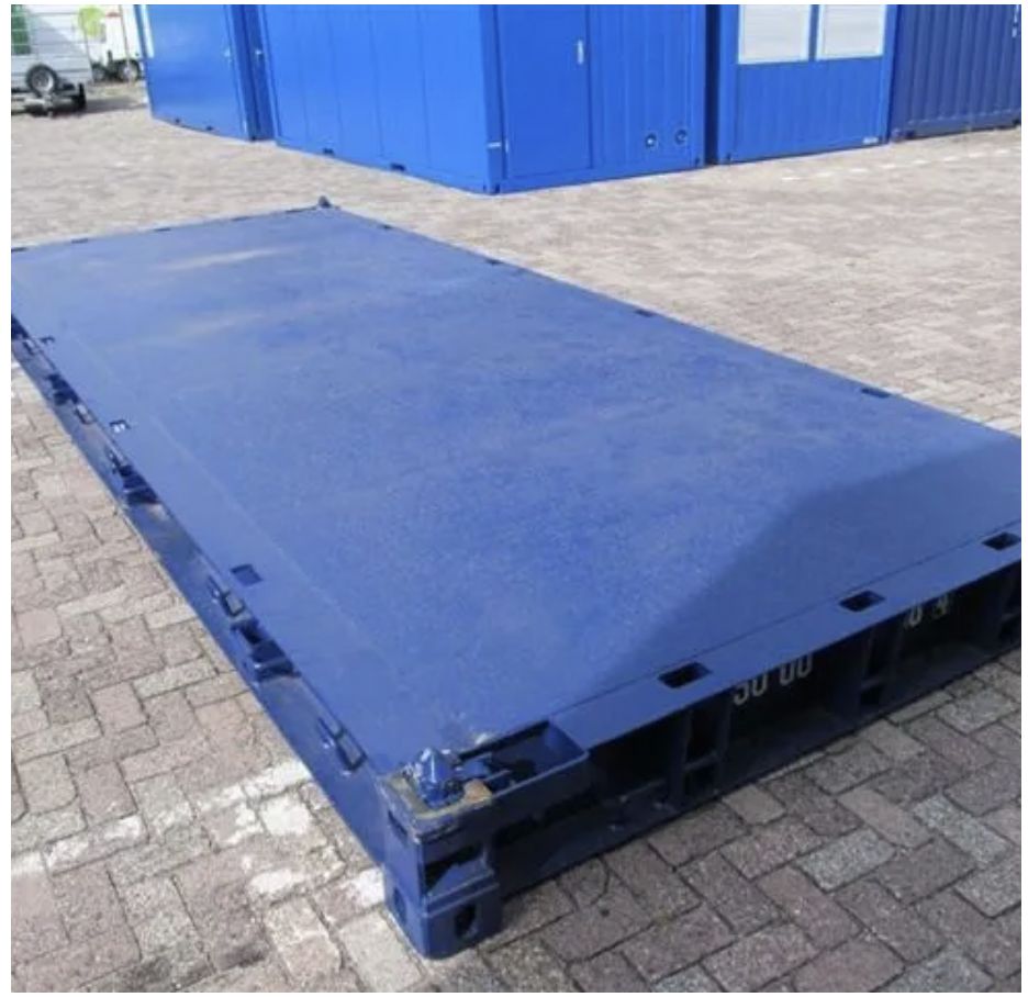 Conteneur Flat pour le transport des marchandises volumineuses et hors-gabarit - 40' FLATRACK/ platforme_1