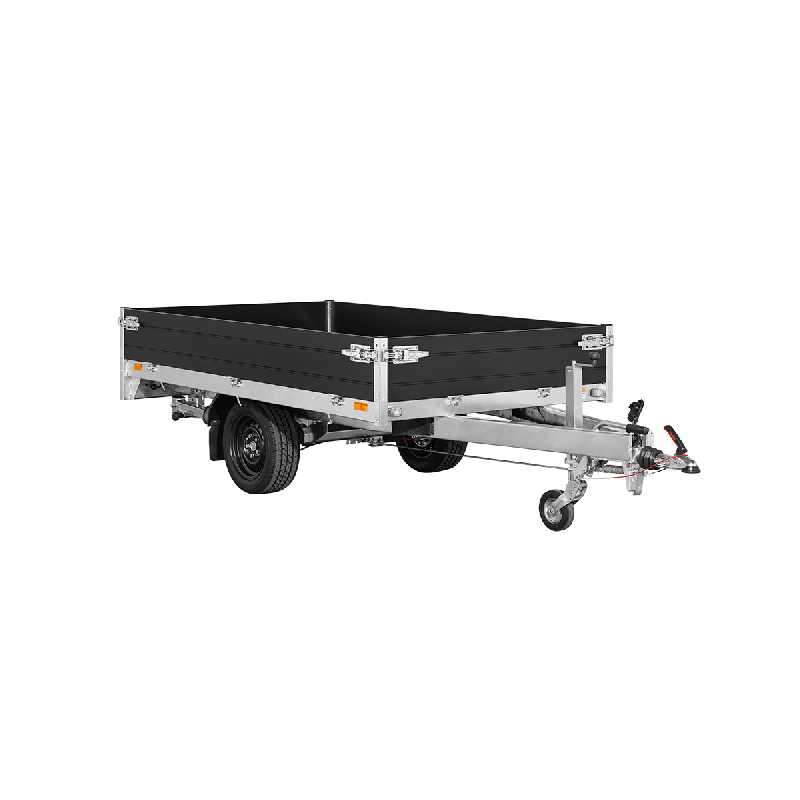 Remorque Plateau SARIS - PL 276 - 276 x 150 cm - PTAC : 2000 kg - 2 Essieux - Freinée - Référence 42960 - Utilisation professionnelle et polyvalente_1