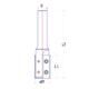Fraise à plaquette Neumann - type 0041 - diamètre 8 - carbure réversible_1