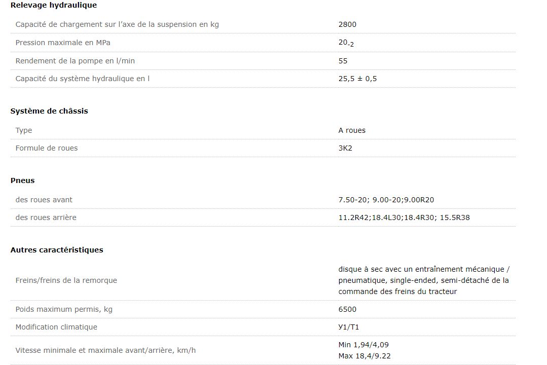 Belarus 80х - Tracteur agricole MTZ Belarus - Puissance 59,6 à 81,6 CV - Boîte manuelle avec réducteur_1