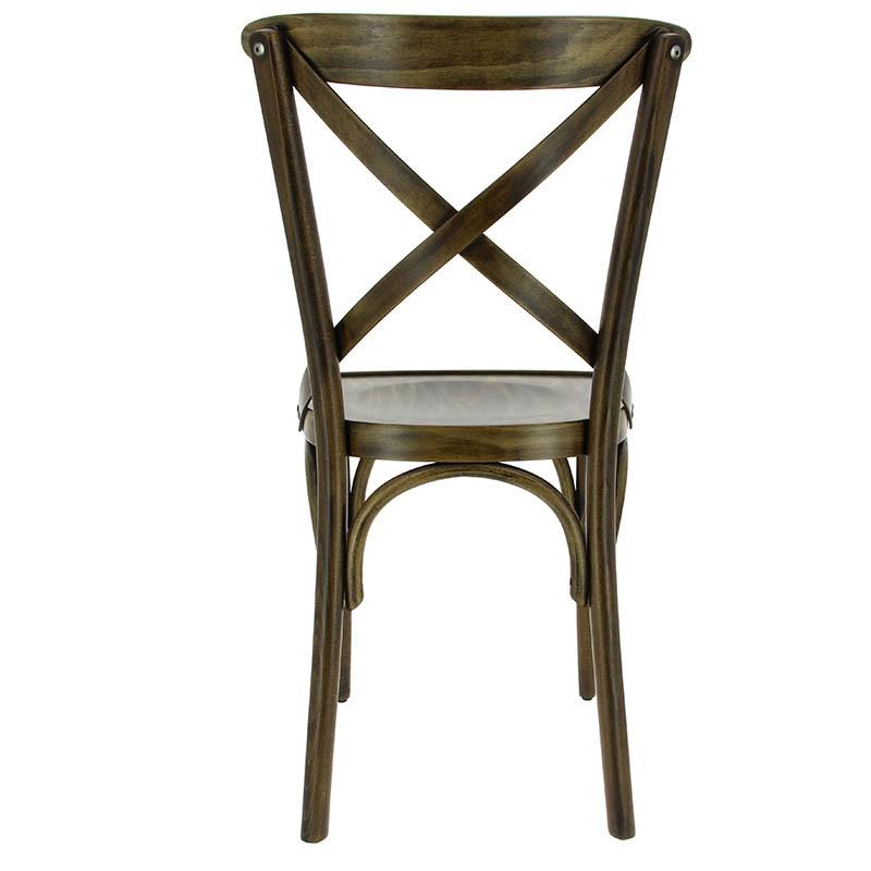 Chaise restaurant Chinon hetre cérusée - MARRON_1