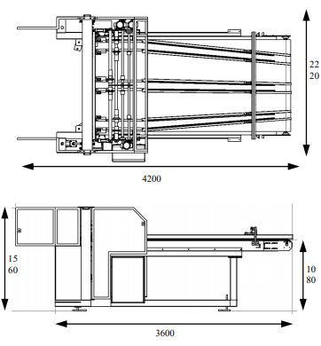 Dépose de dés - Machine pour palettes Platon - Poids 645 kg - Dimensions et caractéristiques techniques_1