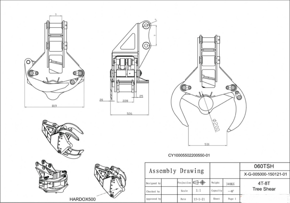 Grappin hydraulique coupe arbres_1
