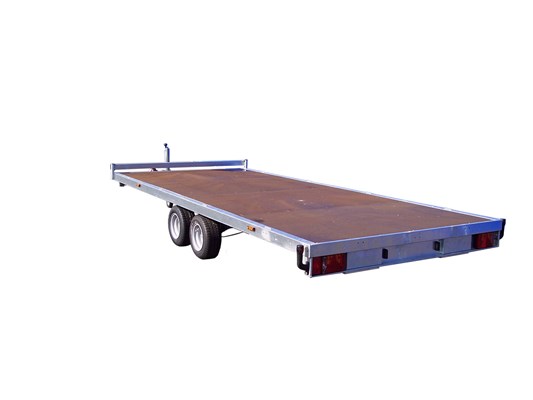 Remorque porte-engins Lider 3.5T - 5.06m - 2 essieux - plateau basculant et roues renforcées_1