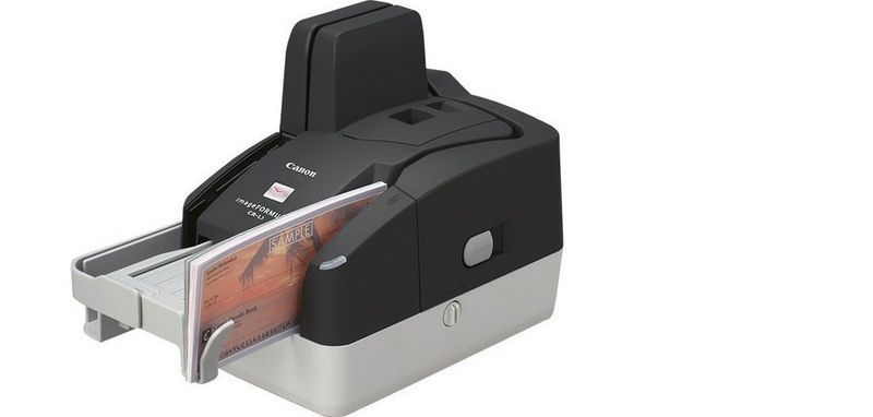 Scanner de chèques Canon CR-L1 UV avec productivité optimale