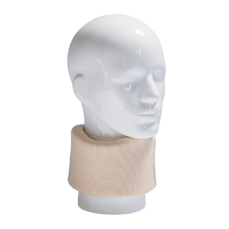 Tête à poser homme en fibre de verre - blanc laqué - présentation écharpes et minerves_1