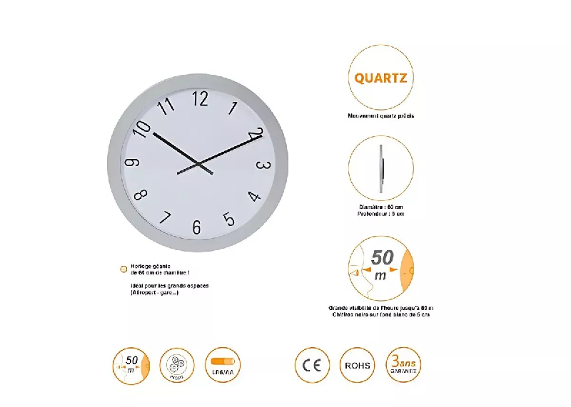 Horloge murale quartz géante_1