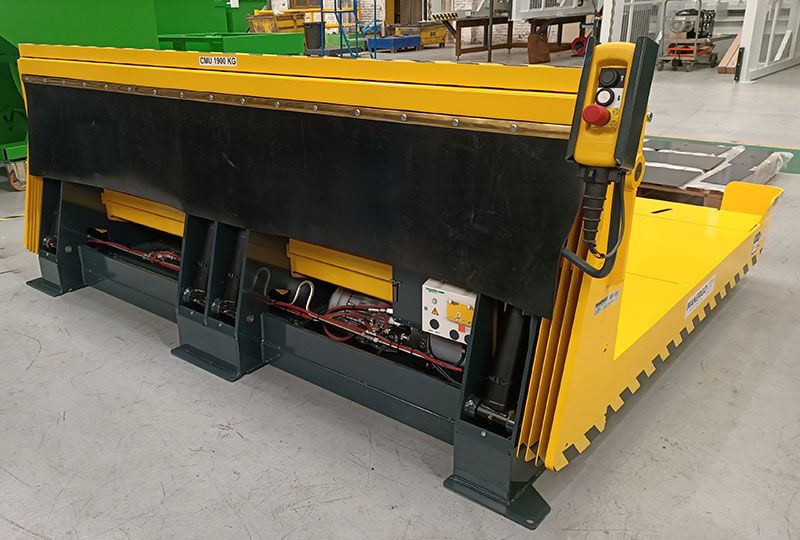 Inclineur 80° pour doubles caisses - référence AP80°190-250-165-4084-2 - charge max 2 x 950 kg - inclinaison 80° - hydraulique_1