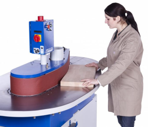 Rectifieuse de chants spéciaux pour métaux - 4 postes de travail - MSK-1 avec surfaces de ponçage droites et courbées_1