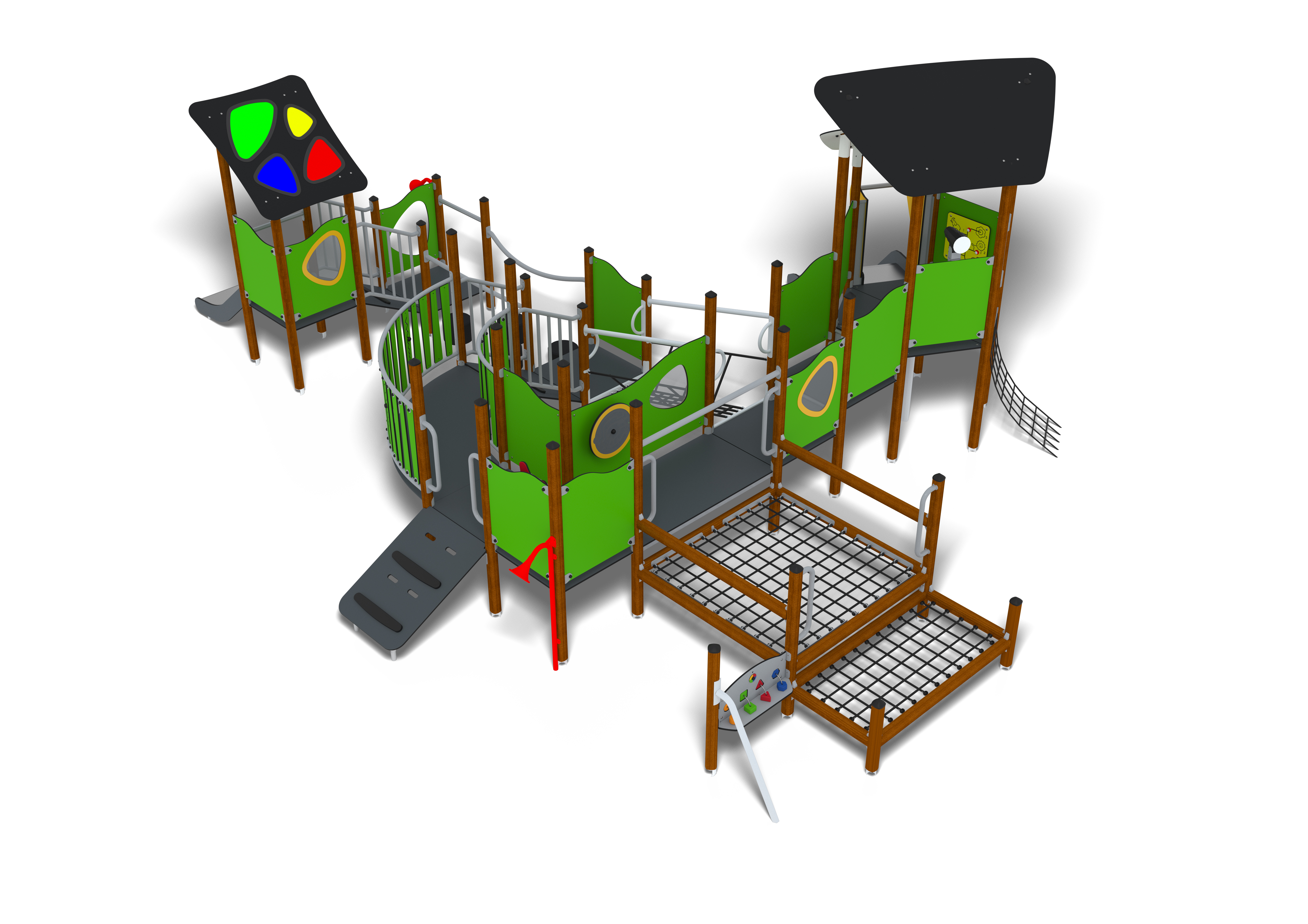 Structure multi-jeux - UniMini Vättern Hags - 3 à 5 ans - Grand modèle inspiré du lac d'Aneby_1