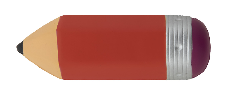 Balle anti-stress en forme de crayon - couleur rouge - 20.8 gr_1