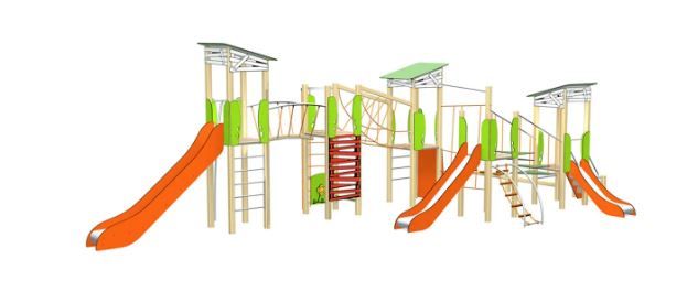 3750 - Parcours dans les arbres Transalp avec 2 tours H 1,80 m et multiples équipements_1