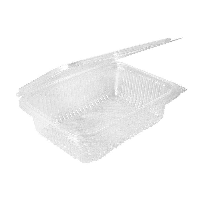 Barquette avec couvercle transparent en PLA 750ml 18,8x14,3x5,2cm par 400_1
