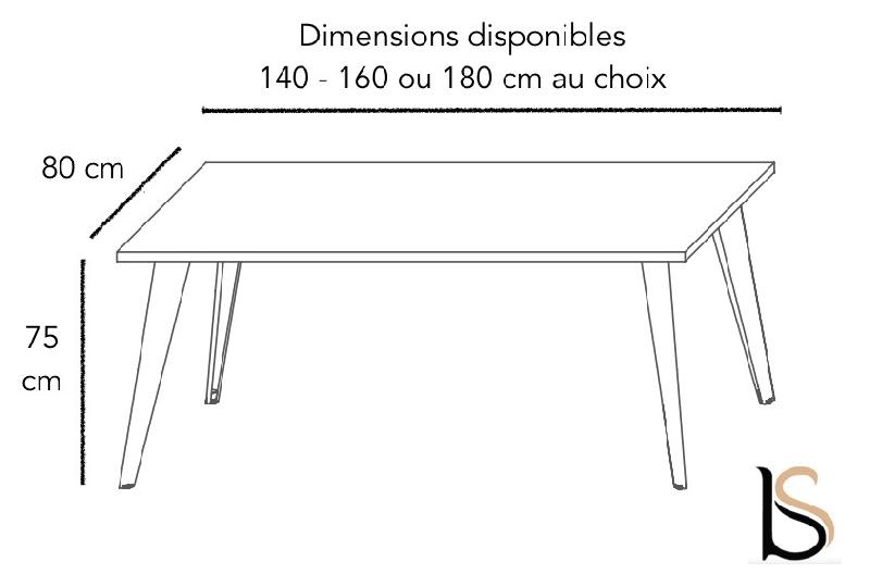 Bureau droit Pigreco - MARTEX - 140, Blanc, Noyer_1