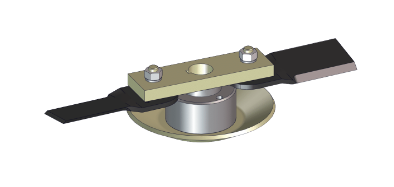 Tondeuse interceps - MINI TONDEUSE Ø 400 mm - porte-lames avec 2 couteaux_1