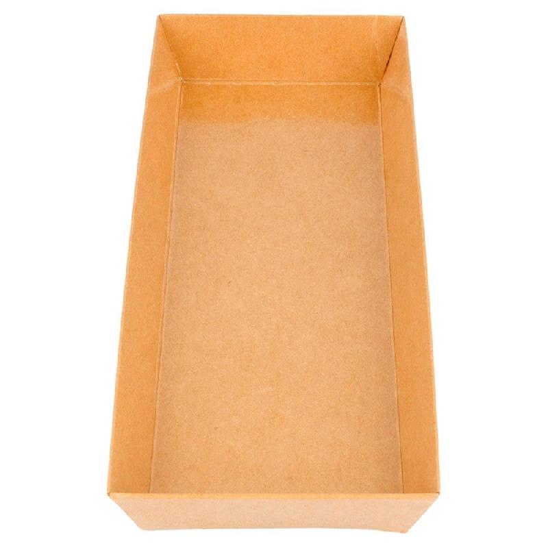 Barquette rectangulaire Kraft 19x8,5x3,5cm - par 1000_1