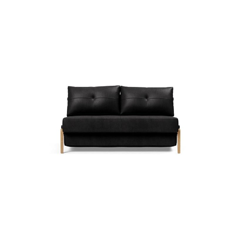 Canapé-lit design Innovation Living Cubed Wood 02 - Convertible 200x140 cm - Coloris Faunal Black_1
