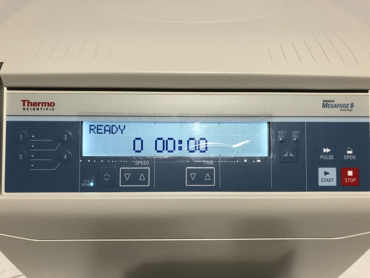 Centrifugeuse de laboratoire avec rotors angulaires flexibles reconditionné - thermofisher megafuge 8 - p20060684_1