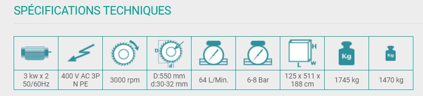 DC 550 SK - Tronçonneuse à double tête Ø 550 mm - Machinerie Yilmaz pour PVC et aluminium_1