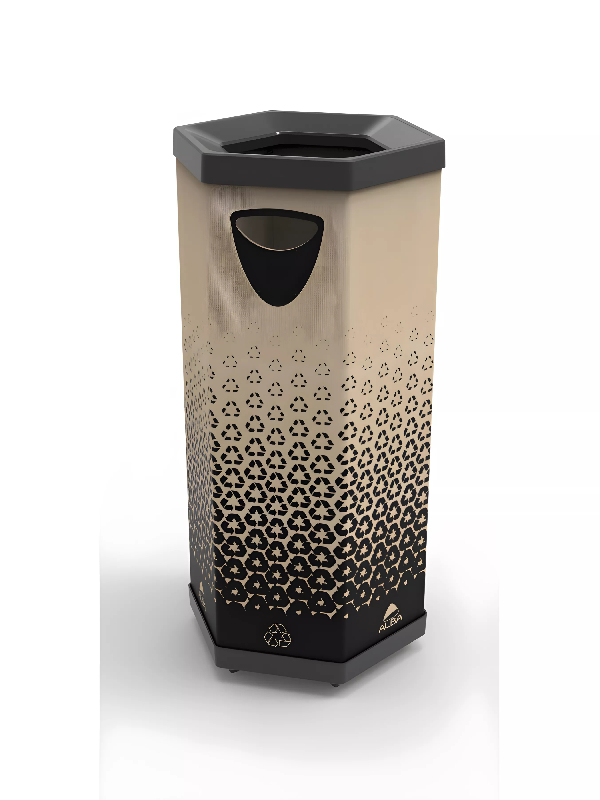 Poubelle de tri sélectif et recyclage en carton - 60 L_1