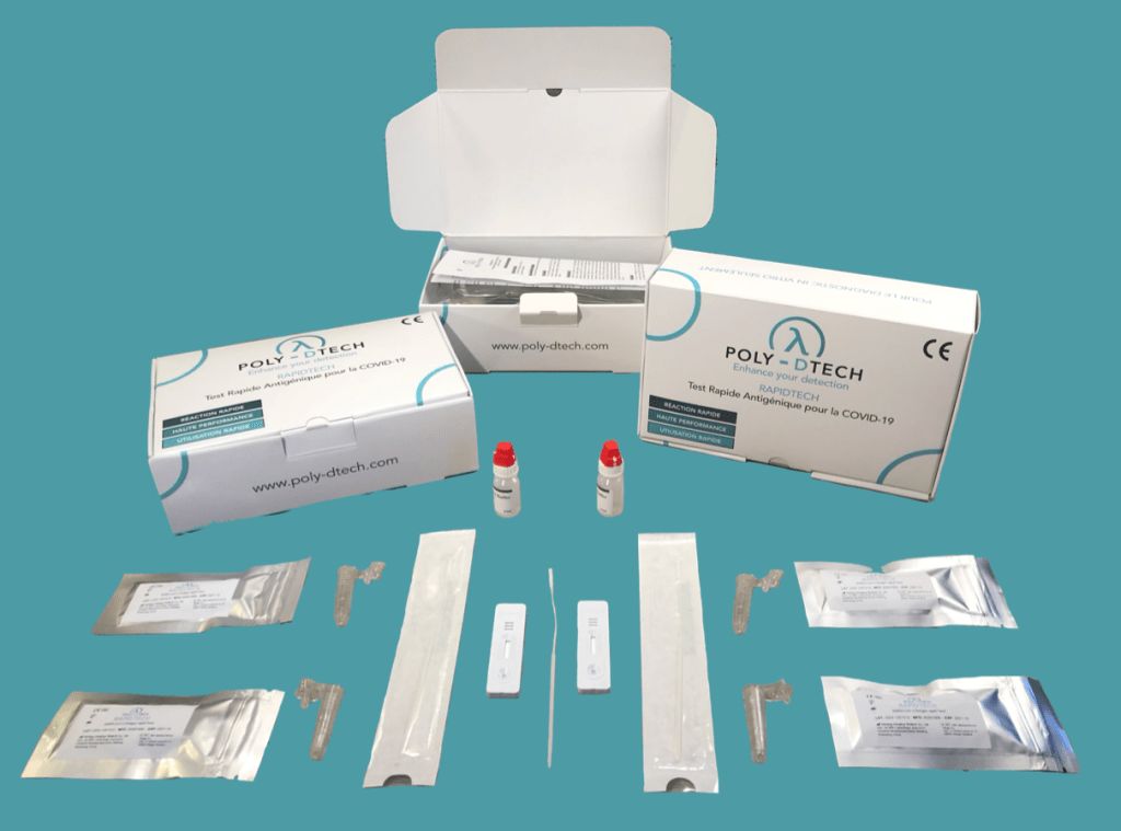 Rapidtech - test rapide coronavirus - poly-dtech - détection antigène SARS-CoV-2 - prélèvement nasopharyngé ou oropharyngé_1