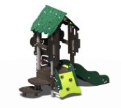 Structure pour aire de jeux combinée - 1 tour 600 Cruzéo - CRU10601I - Créa Équipements_1