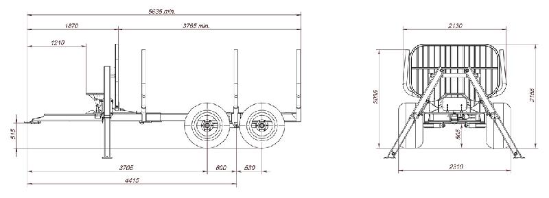 Remorque forestière T10F - Farma - stabilité améliorée et options de stabilisateurs_1