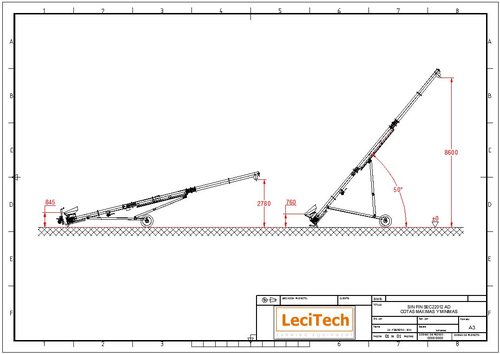 Vis à grains sur chariot à entrainement électrique à double spire Ø 160 mm - Trémie 2,50 m de largeur_1