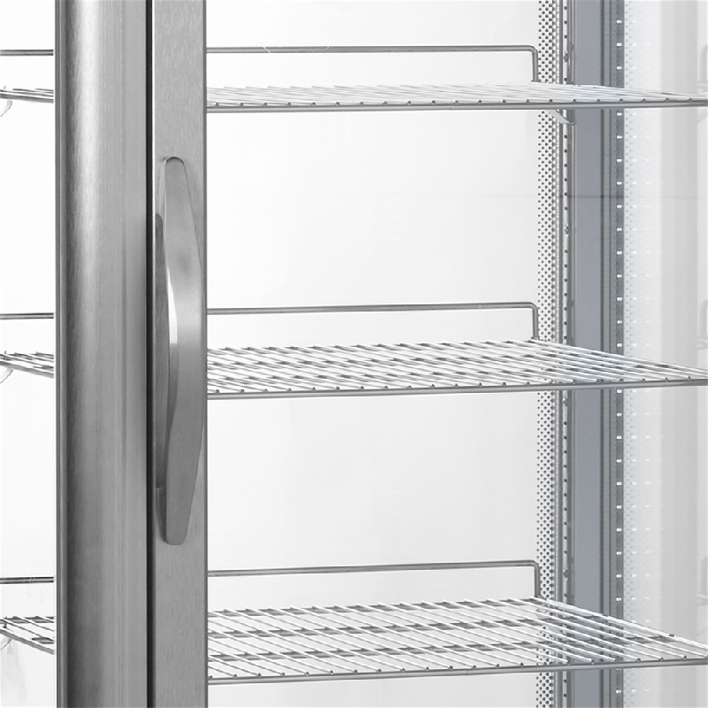 Armoire vitrée réfrigérée UPD200 - double vitrage, éclairage LED et froid ventilé_1