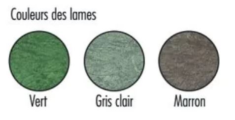 Banc public Glasgow en plastique recyclé - 5 lames - pieds en fonte - 1,80 m_1