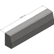 Bordure béton type T2 - Classe U - BCL - Finition esthétique des trottoirs - Norme NF et CE_1