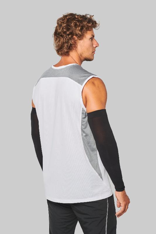 Débardeur de sport bicolore unisexe - Séchage rapide - Coupe multisports - Réf: PA475_1
