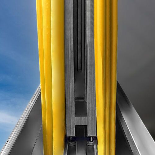 Porte industrielle à empilement rapide - VertiGO Double - double toile, résistante au vent, pour grandes dimensions_1
